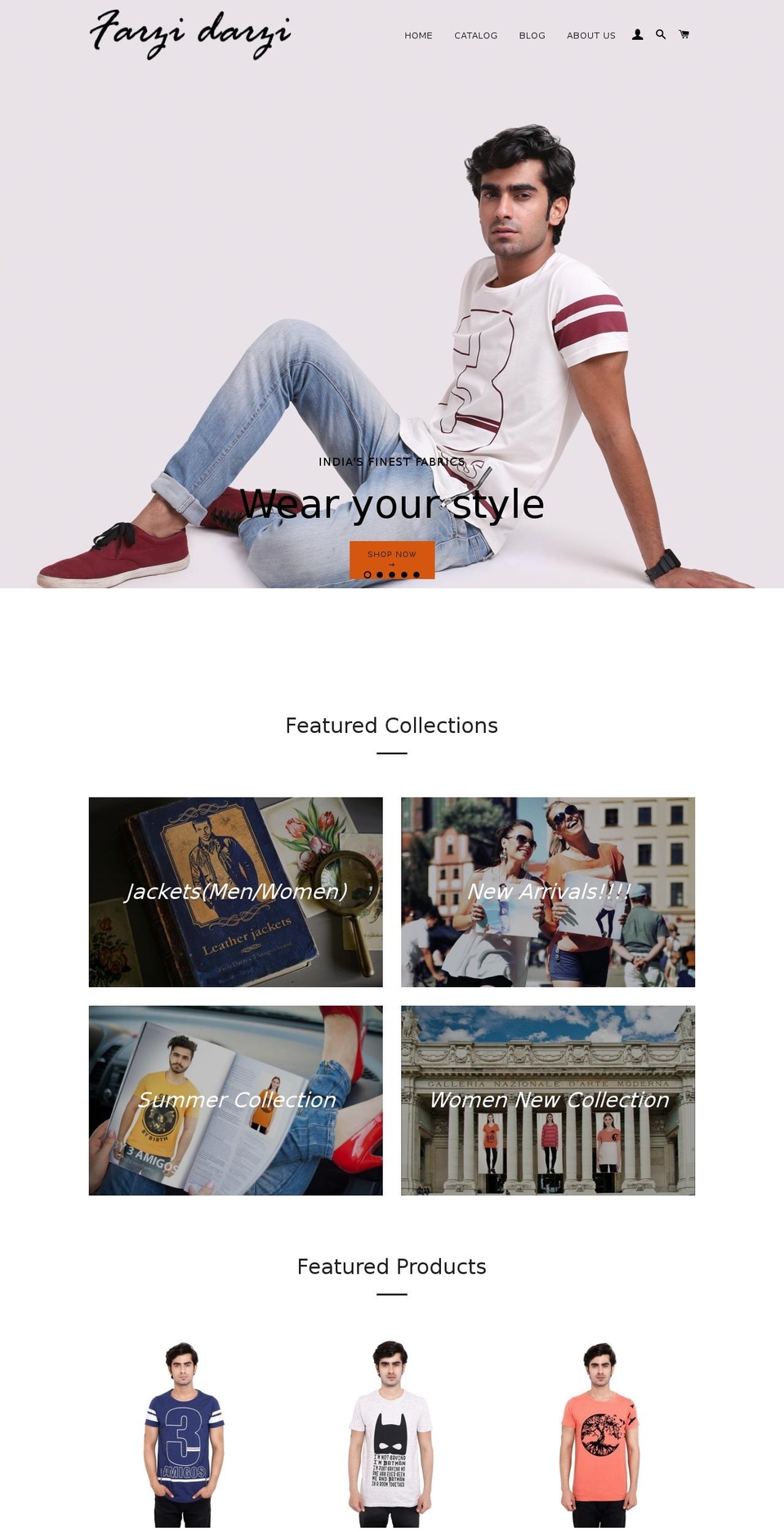 farzidarzi.com shopify website screenshot