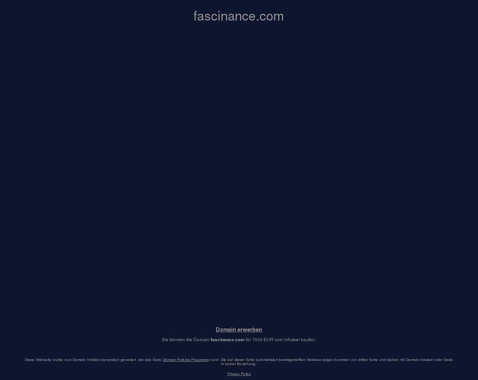 fascinance.com — Shopify storefront screenshot