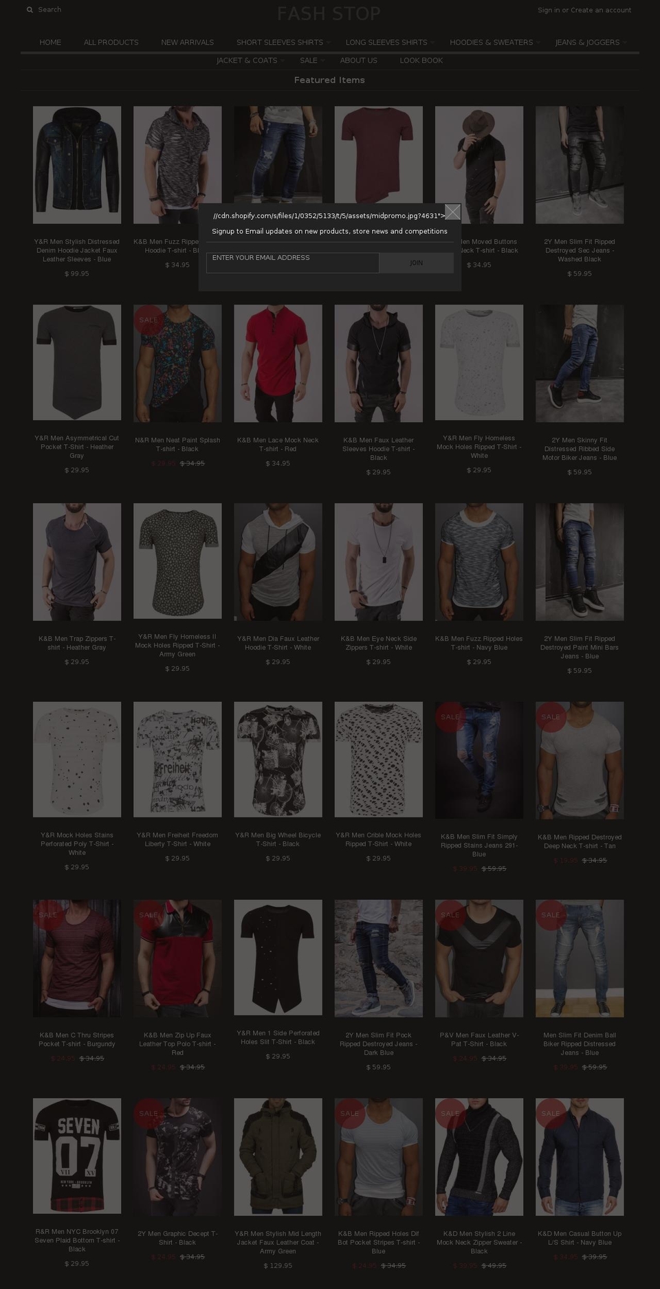 fash-stop.com shopify website screenshot