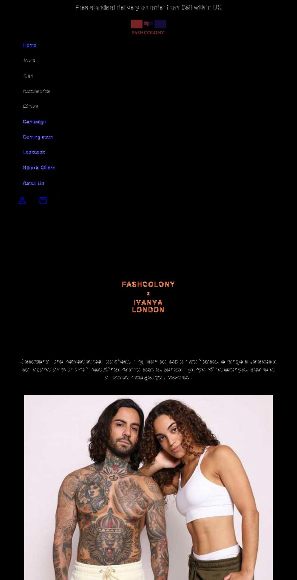 fashcolony.com shopify website screenshot