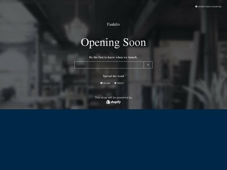 fashilo.com — Shopify storefront screenshot