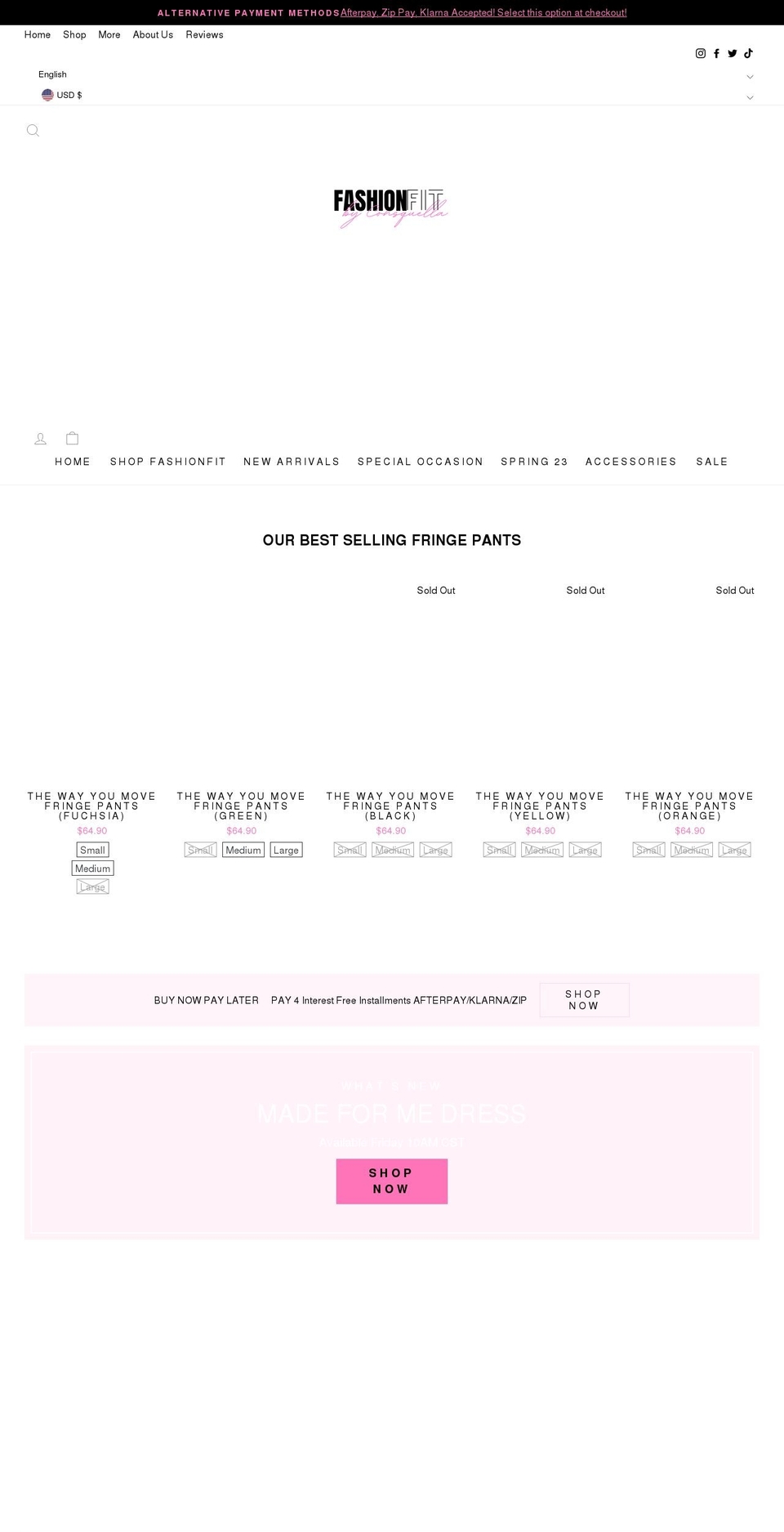 fashion-f-i-t.com shopify website screenshot