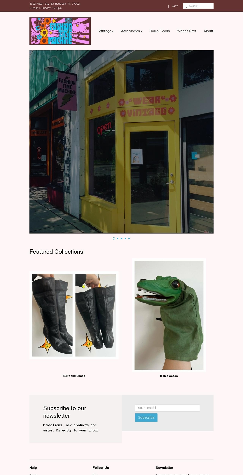 fashion-time-machine.myshopify.com shopify website screenshot