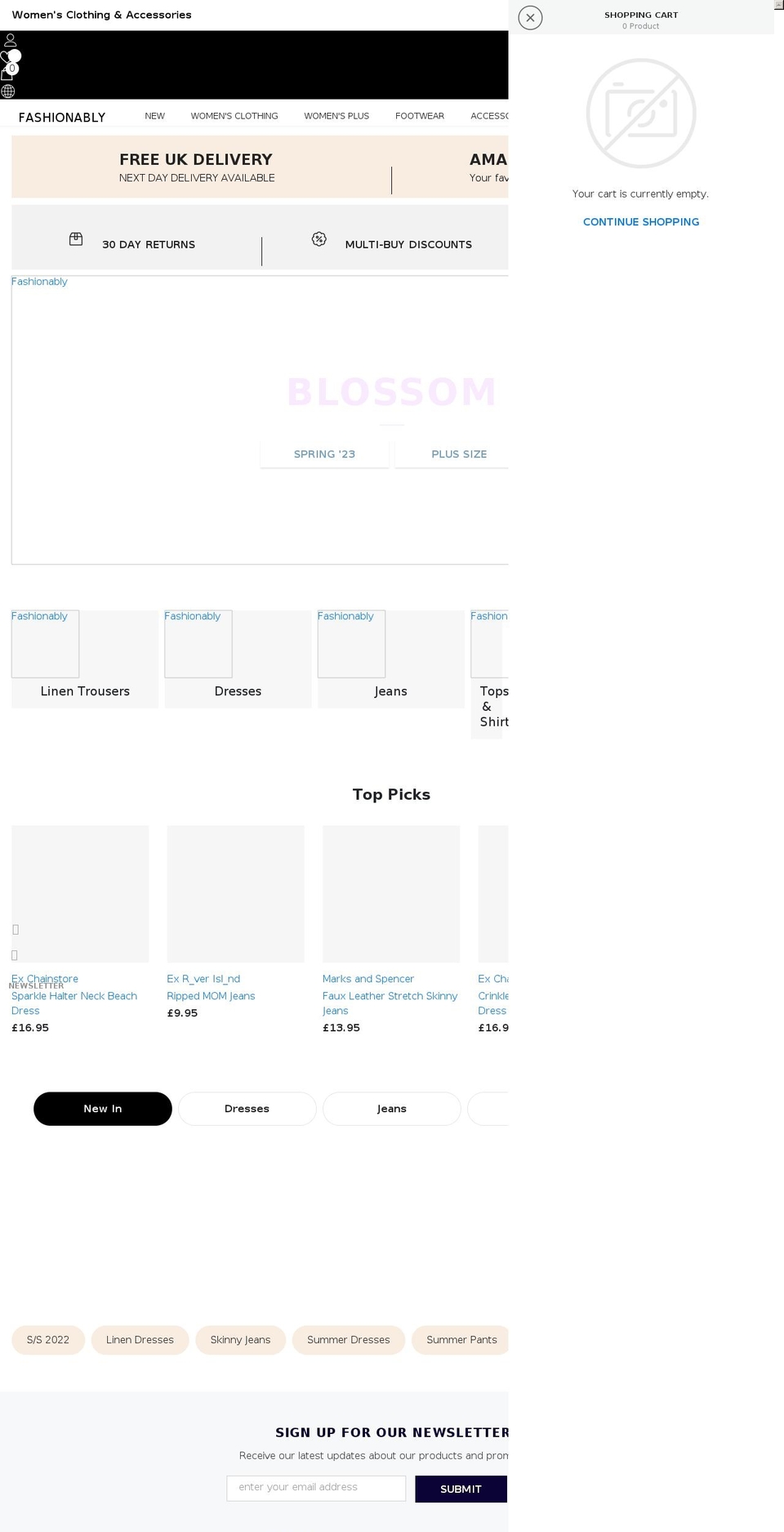 fashionably4you.co.uk shopify website screenshot
