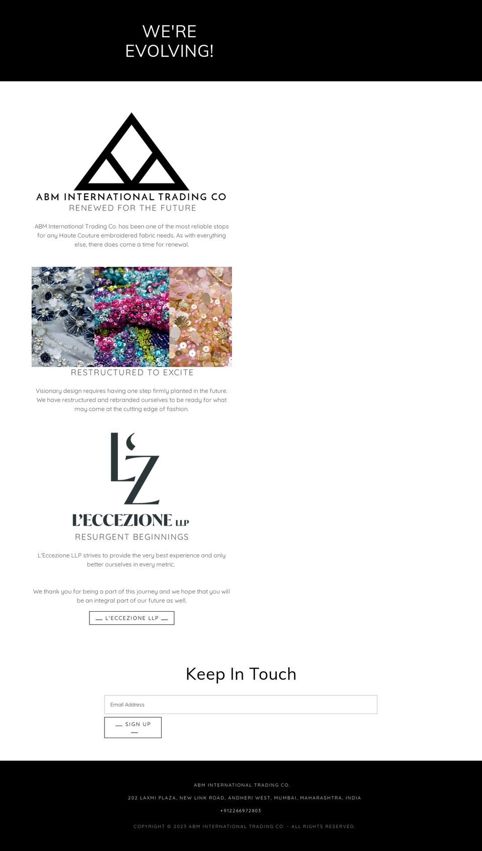 fashionabm.com shopify website screenshot