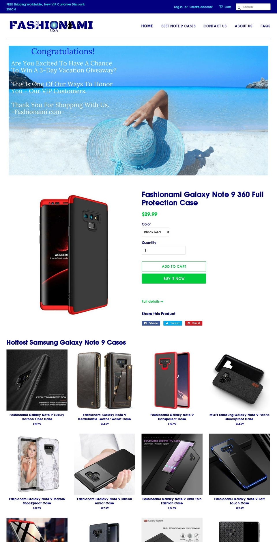 fashionami.com — Shopify storefront screenshot