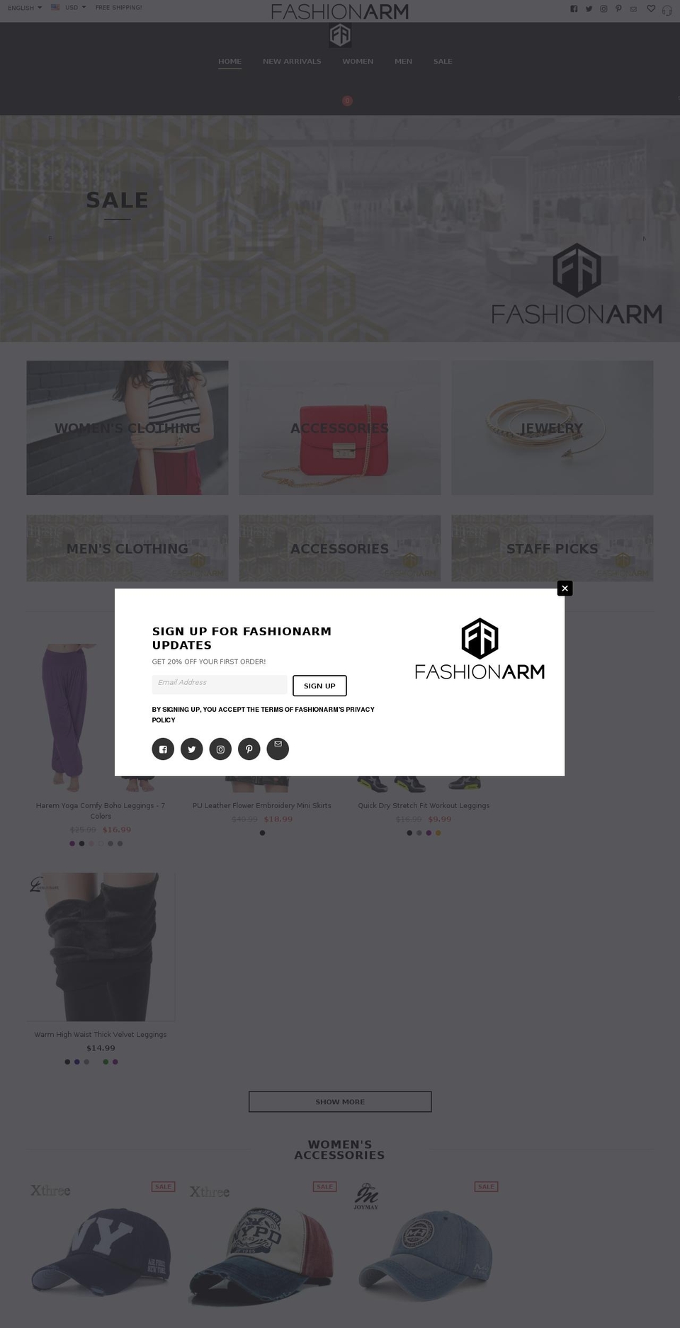 FA-Ella-Center Header-Halo-Custom-08\/01\/2018 Shopify theme site example fashionarminc.com
