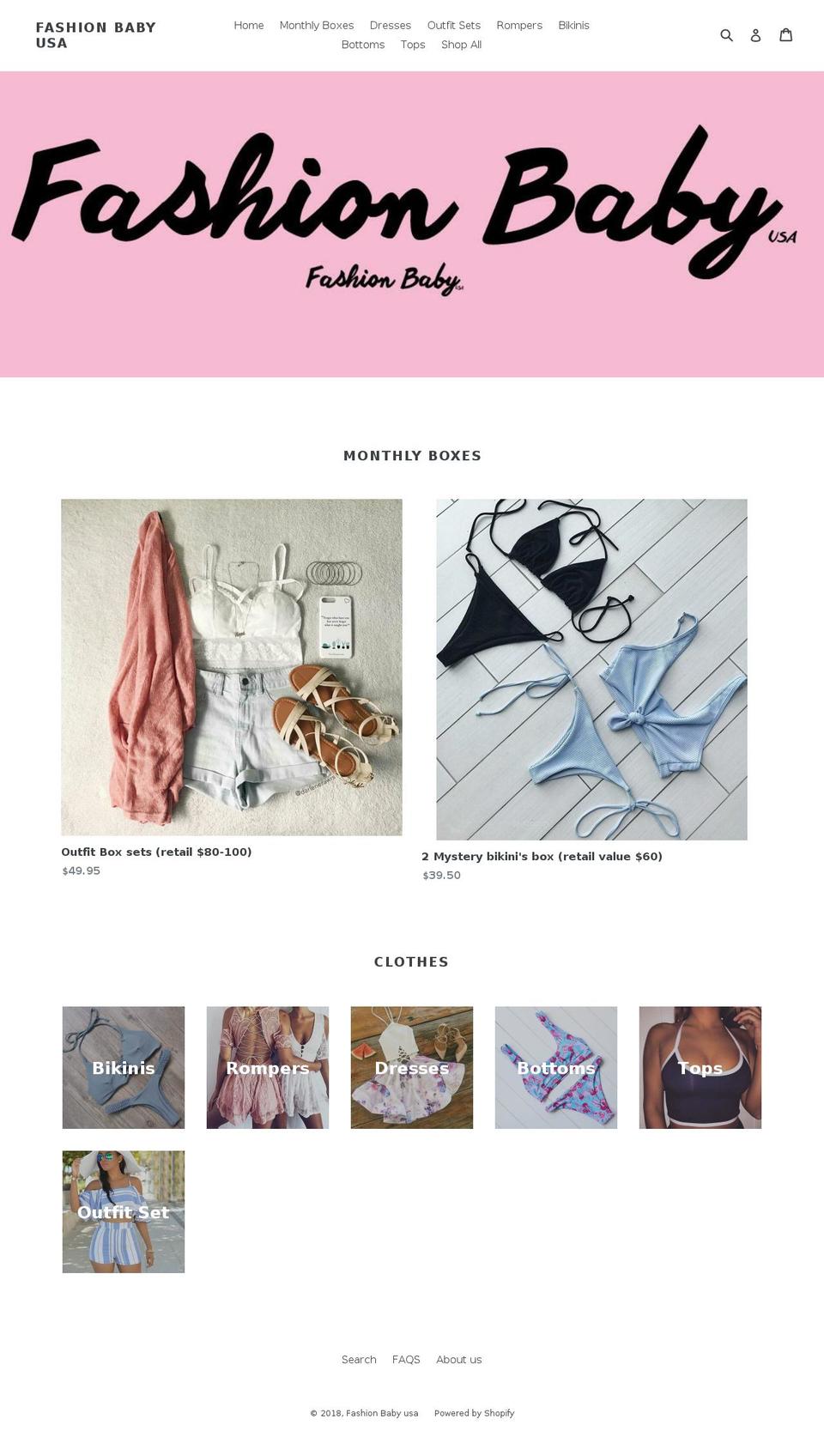 fashionbabyusa.com — Shopify storefront screenshot