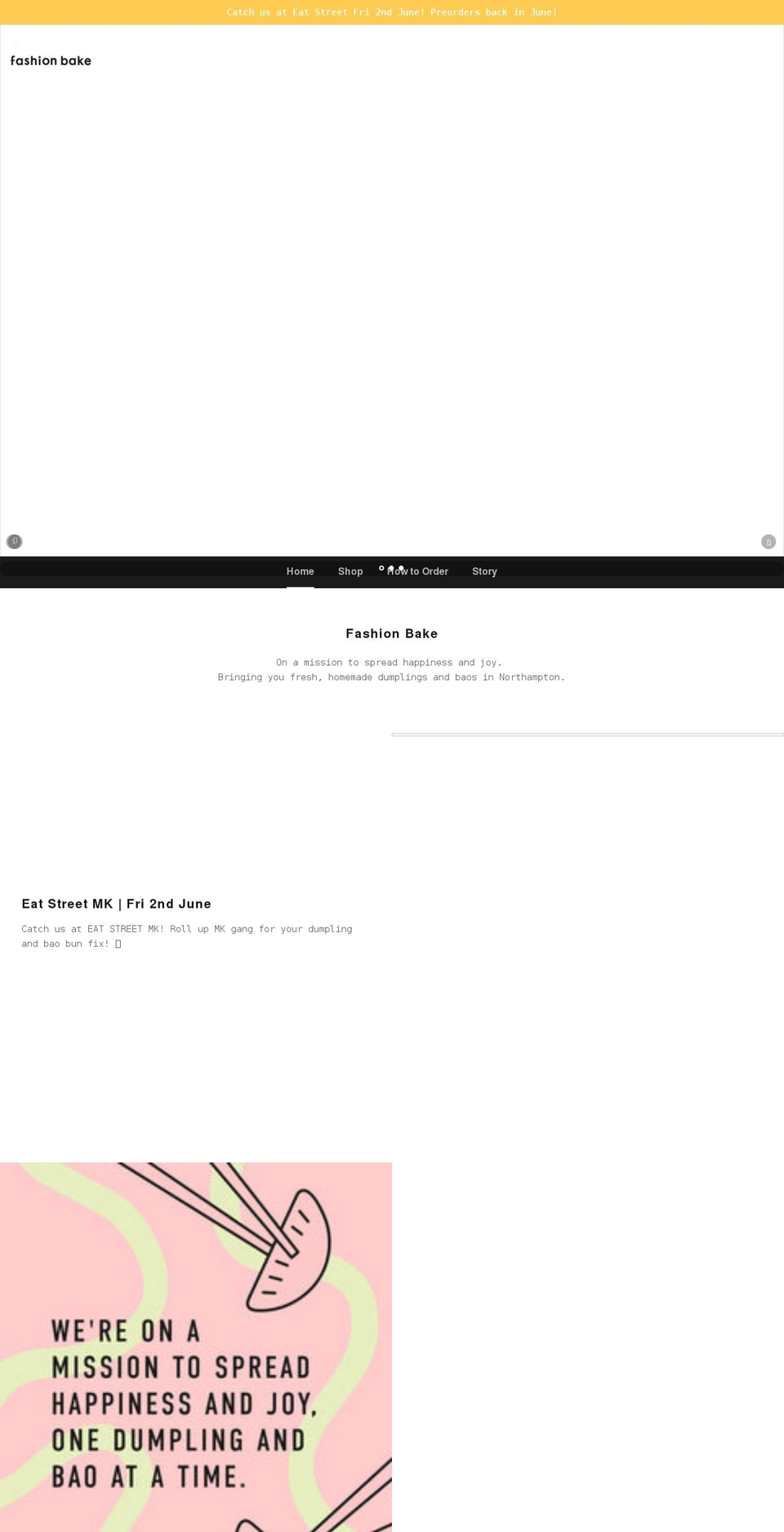 fashionbake.com shopify website screenshot