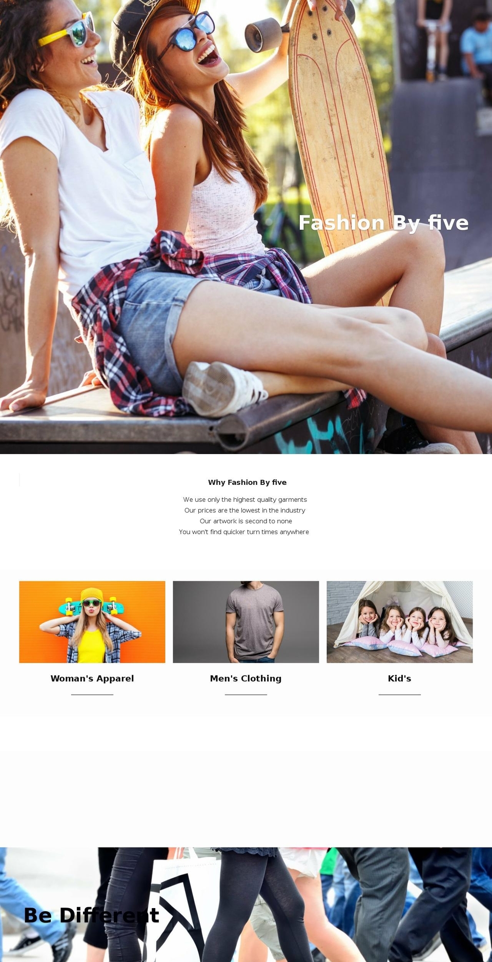 fashionbyfive.com — Shopify storefront screenshot