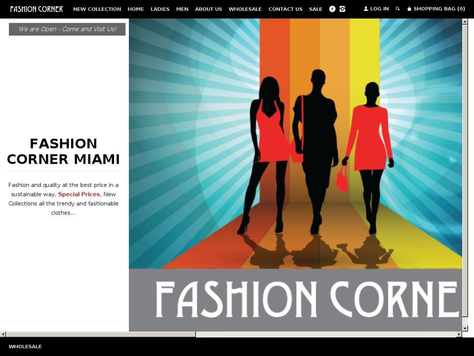 Lookbook Shopify theme site example fashioncornermiami.com