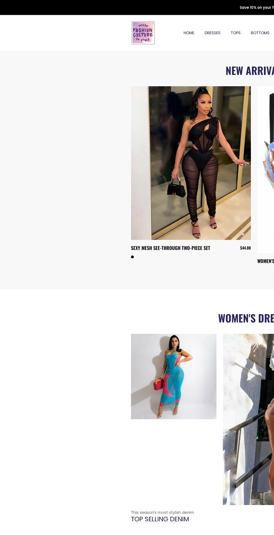 fashioncultureshop.com shopify website screenshot