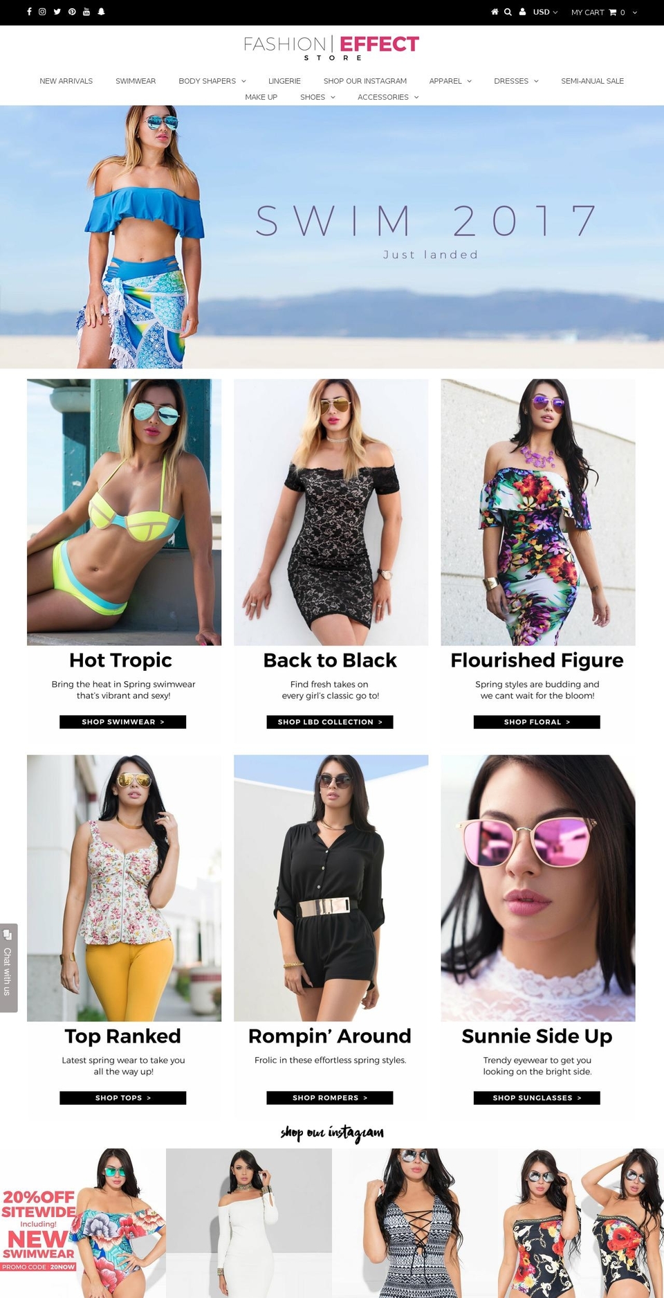 Galleria Shopify theme site example fashioneffectstore.com