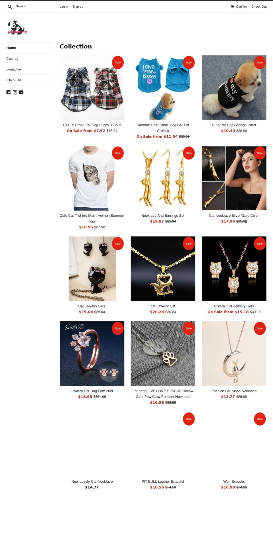 fashionemy.com — Shopify storefront screenshot