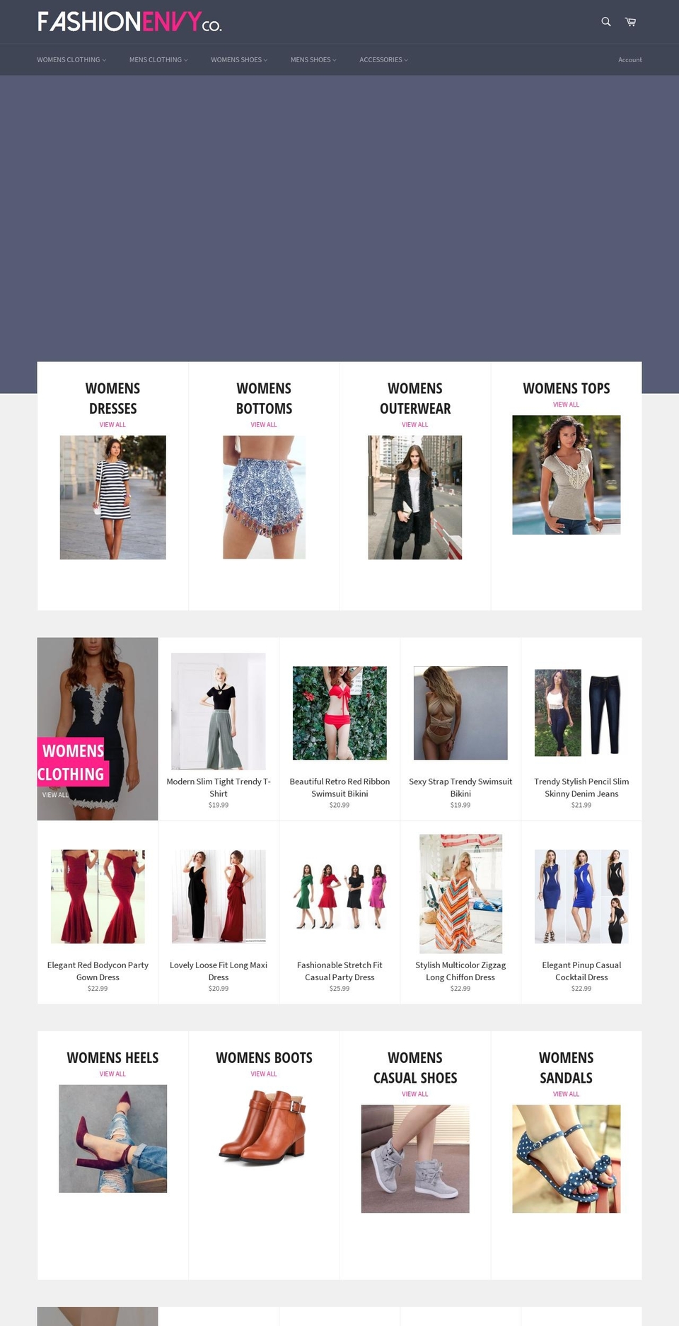 fashionenvyco.com — Shopify storefront screenshot
