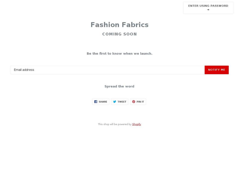 fashionfabrics.myshopify.com shopify website screenshot