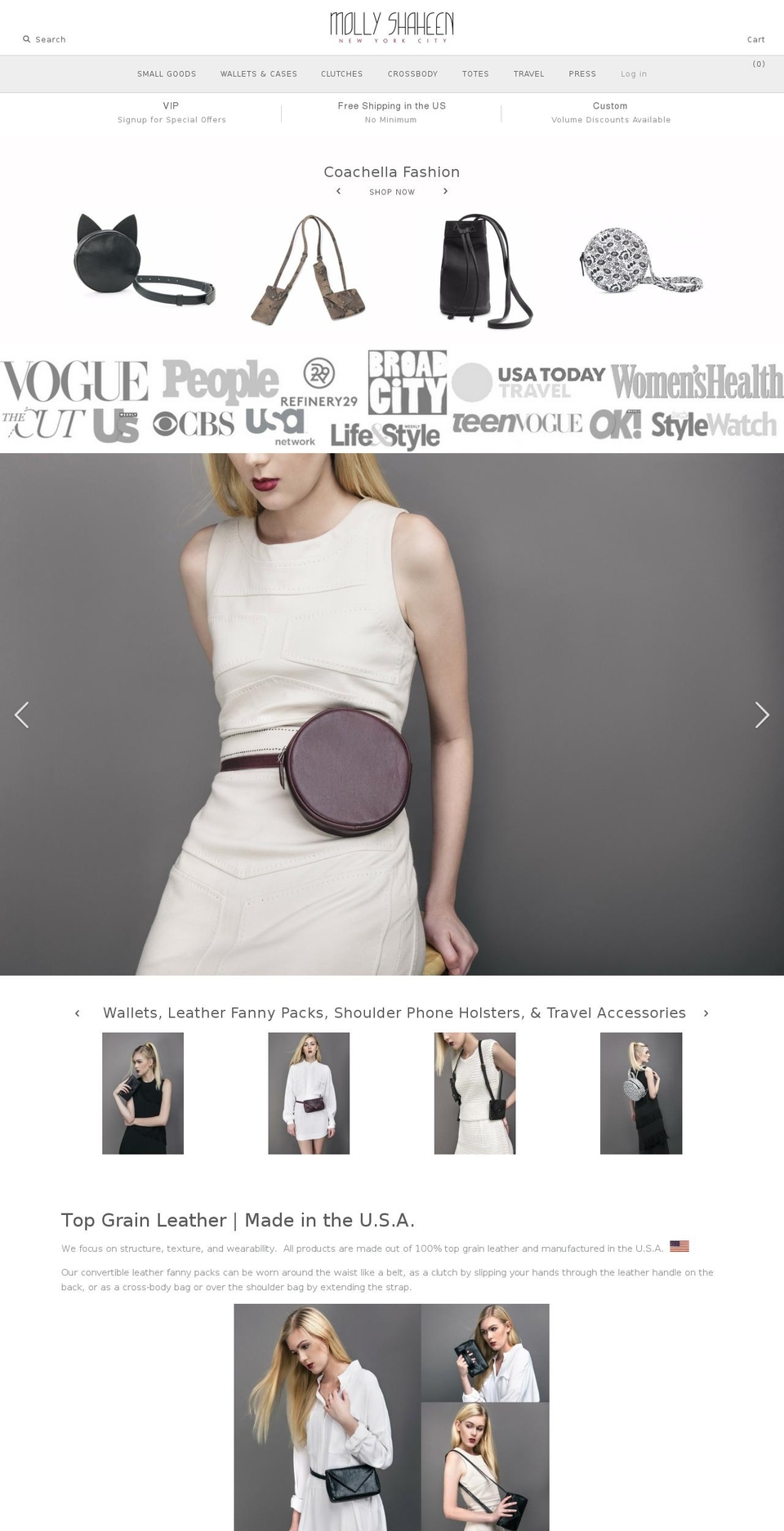 fashionfannypack.com shopify website screenshot