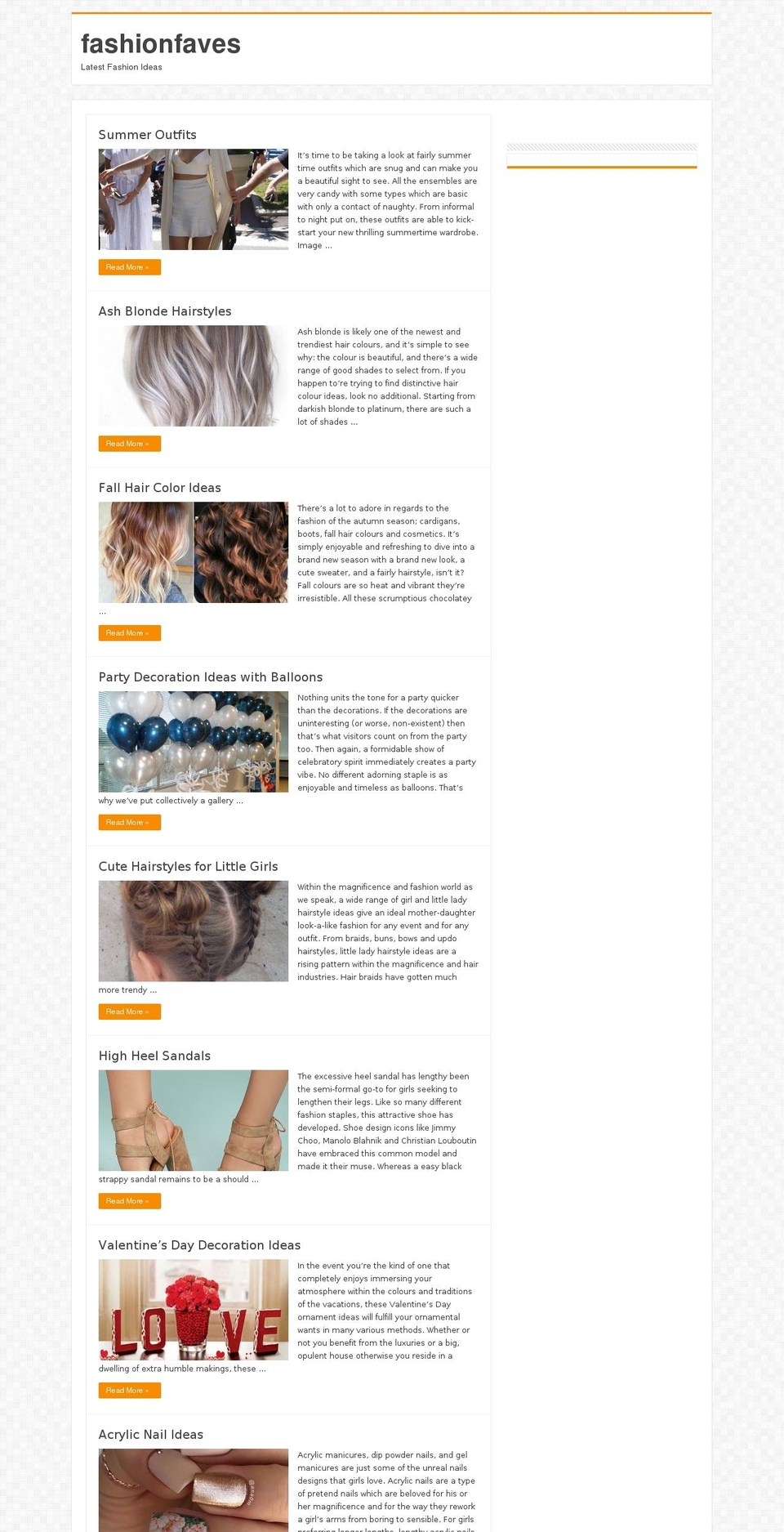 fashionfaves.net shopify website screenshot