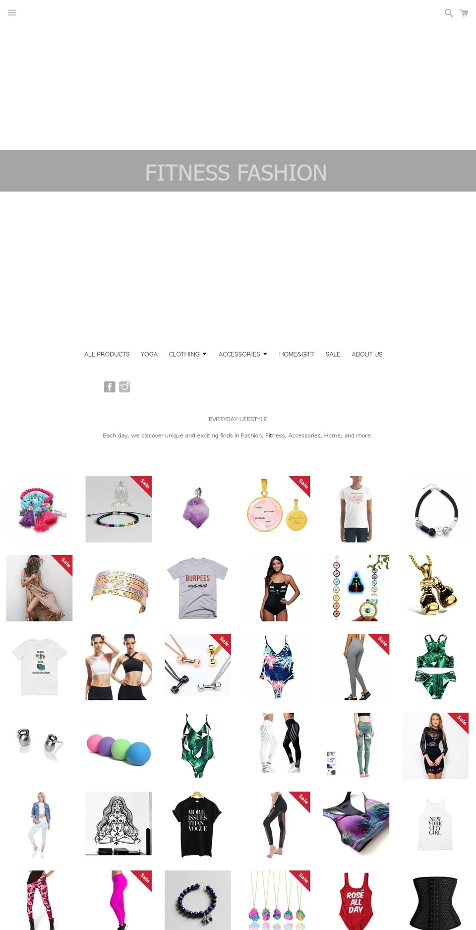 fashionfitnessfan.com — Shopify storefront screenshot