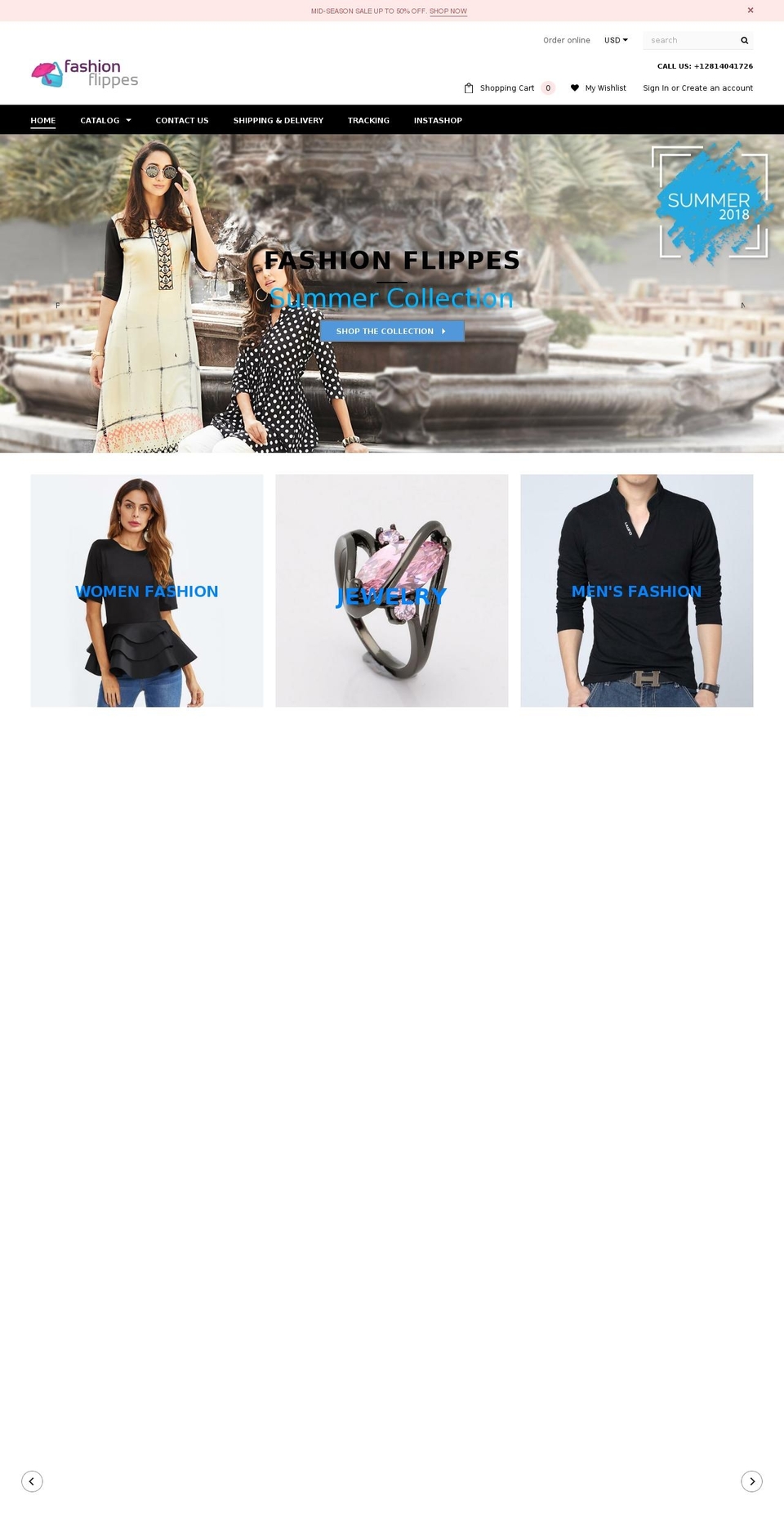 fashionflippes.com shopify website screenshot