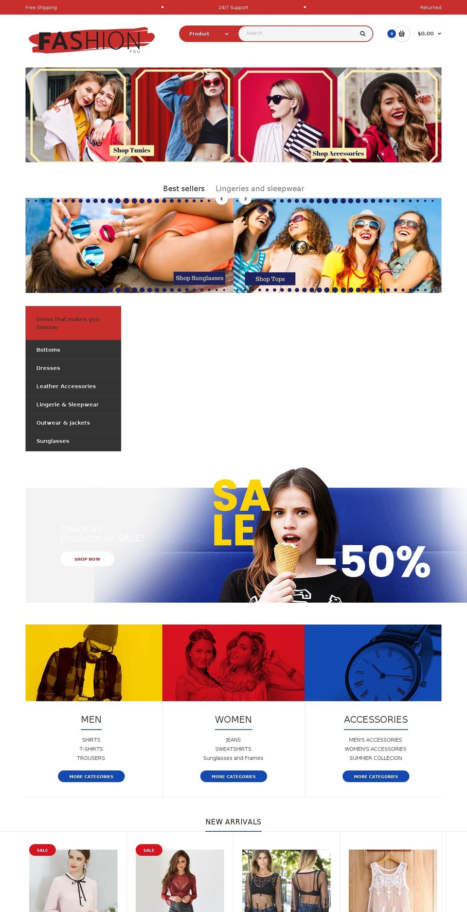 fashionfou.com — Shopify storefront screenshot