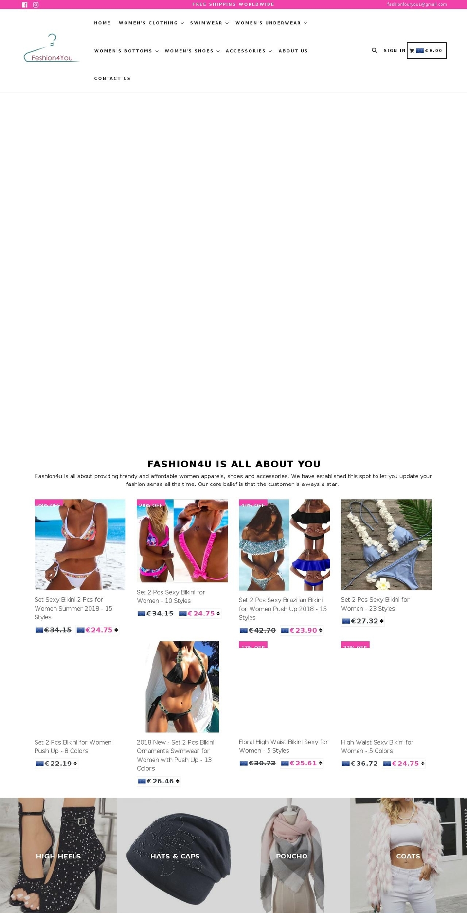 fashionfouryou.com shopify website screenshot