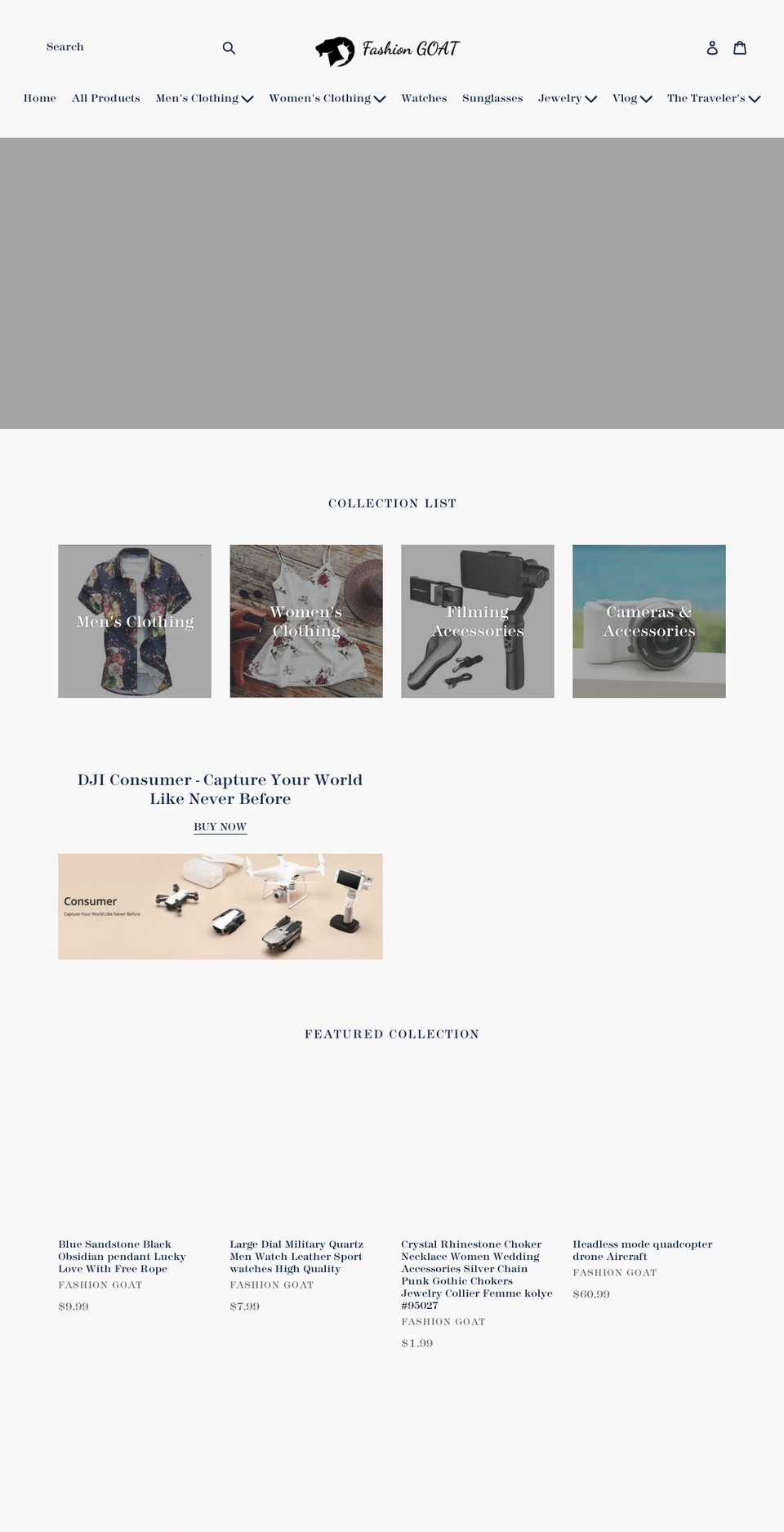 fashiongoat.com — Shopify storefront screenshot