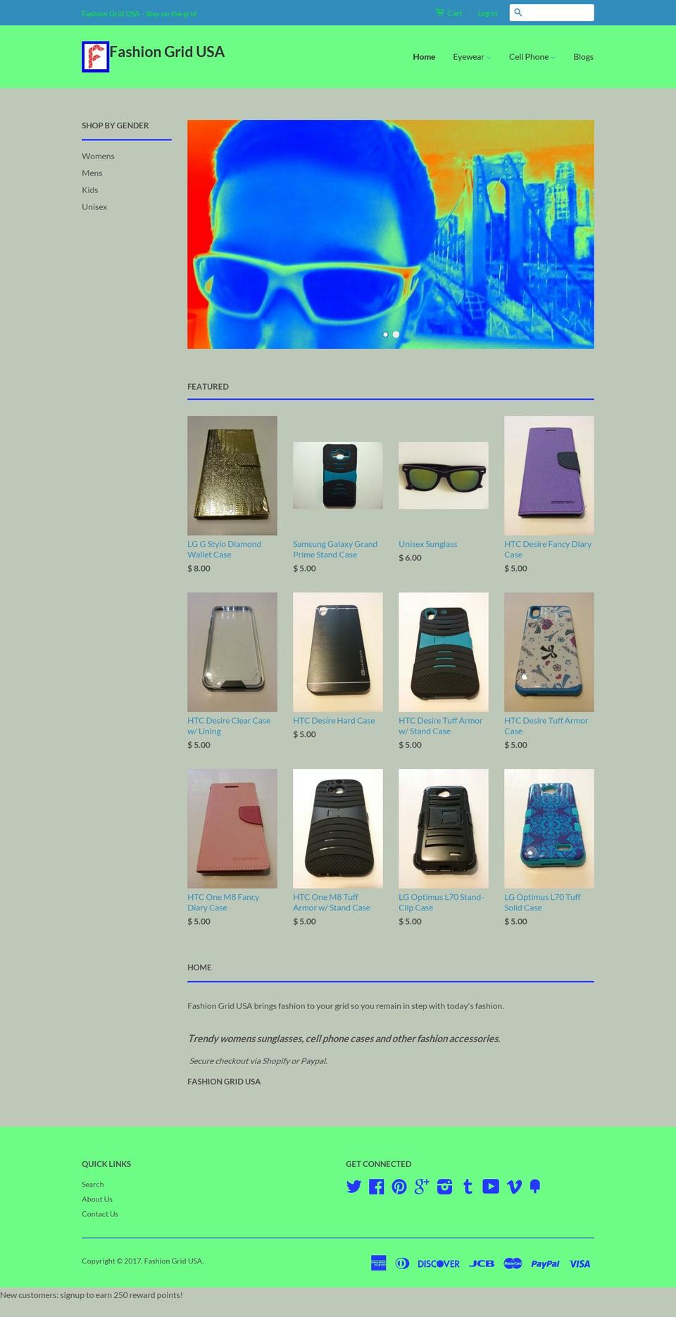 fashiongridusa.com shopify website screenshot