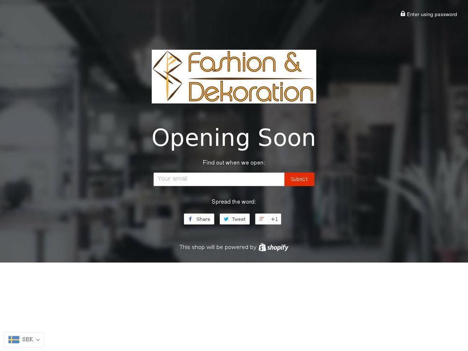 fashionhallen.com shopify website screenshot