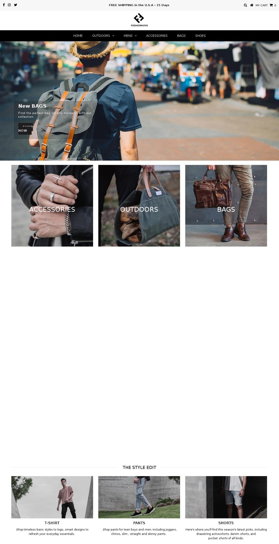 fashionhova.com — Shopify storefront screenshot