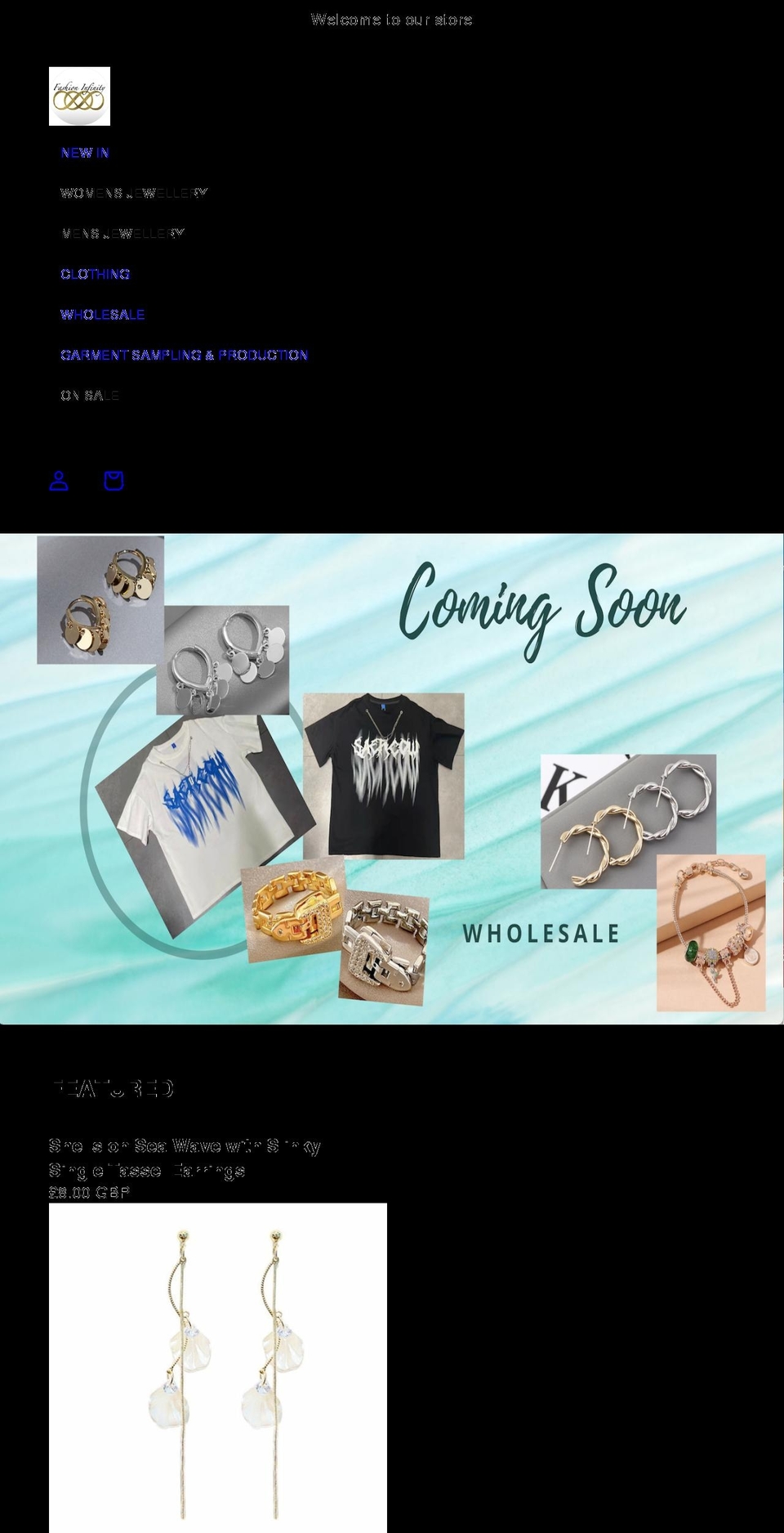 fashioninfinityltd.com shopify website screenshot