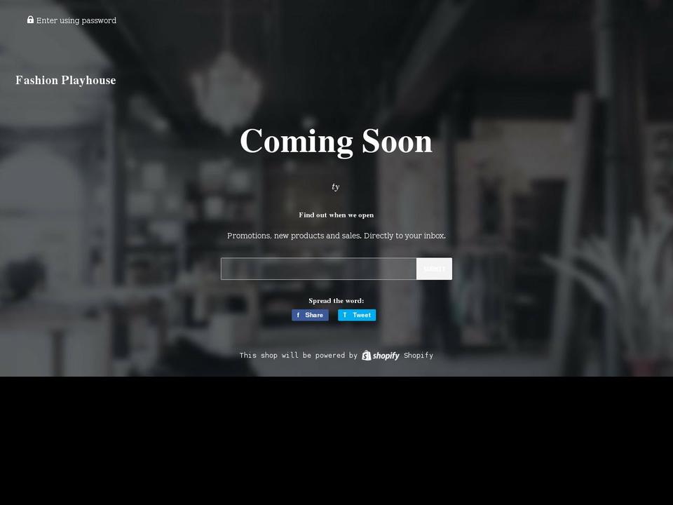 fashionista-playbook.myshopify.com shopify website screenshot