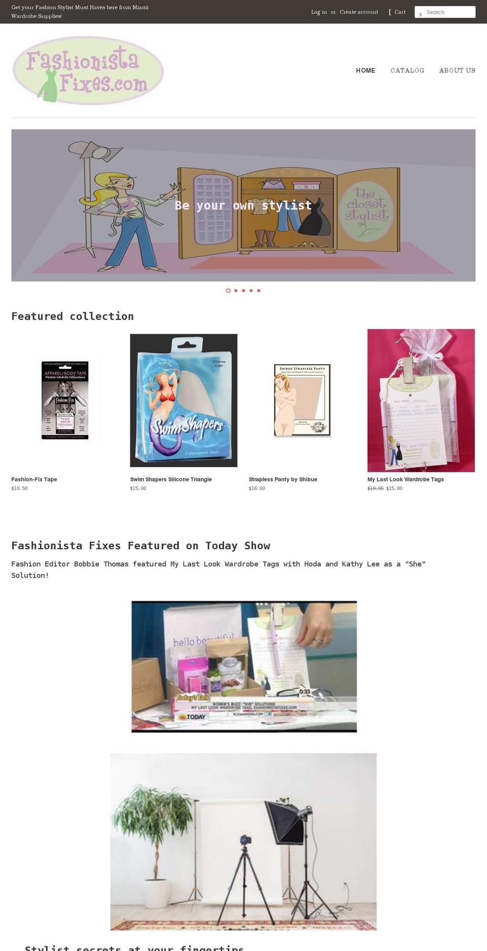 fashionistafixes.com shopify website screenshot