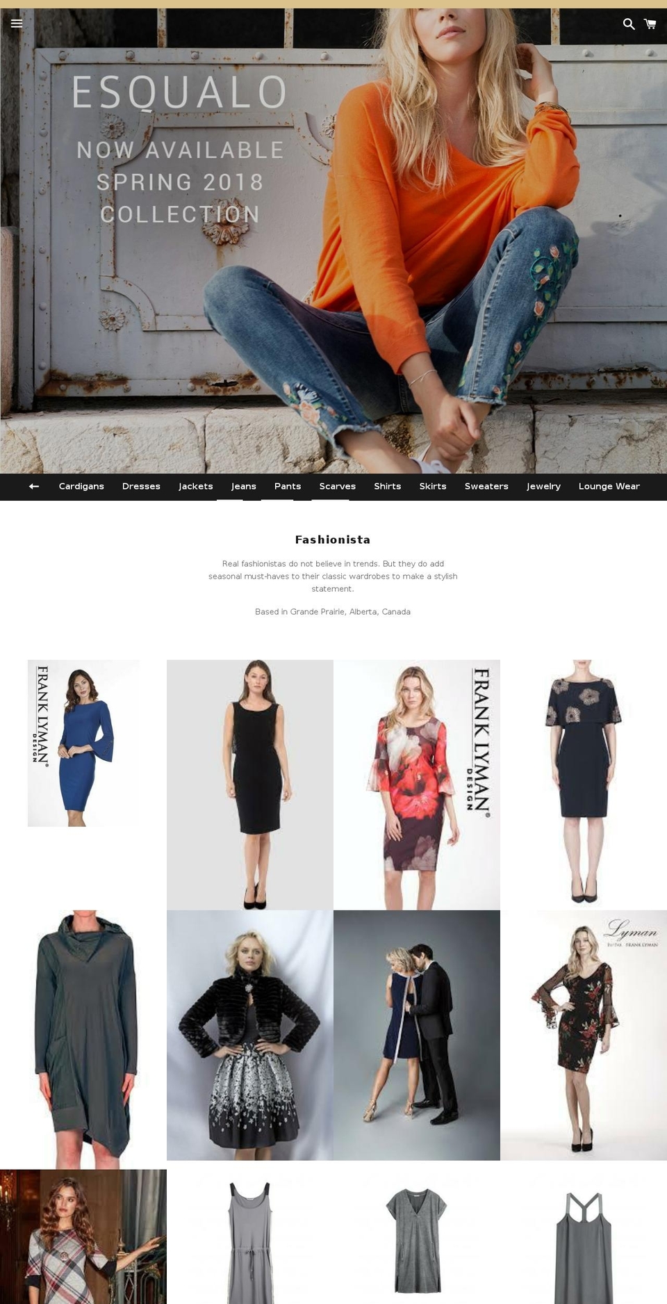 fashionistagp.com shopify website screenshot