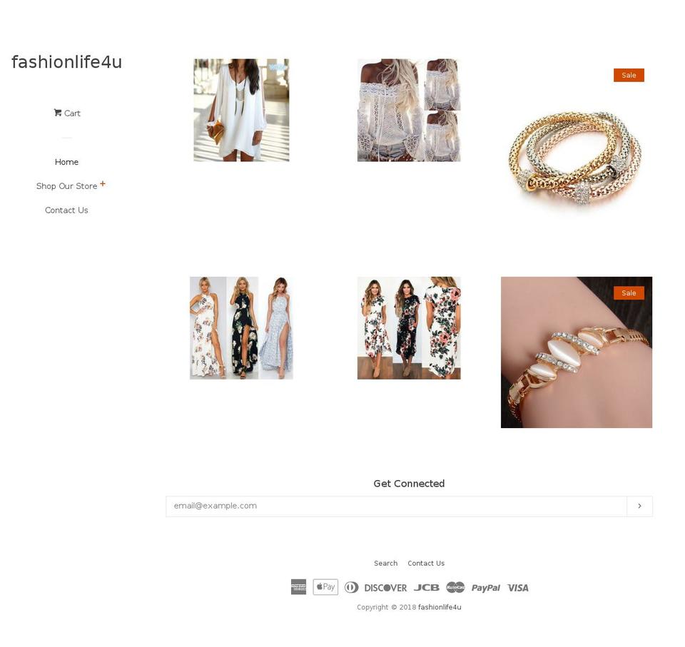 fashionlife4u.com shopify website screenshot