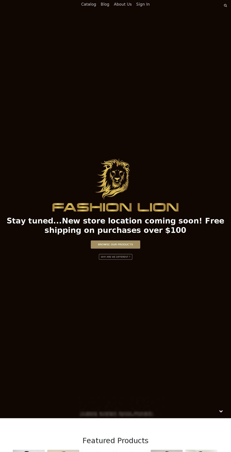 fashionlion.net shopify website screenshot