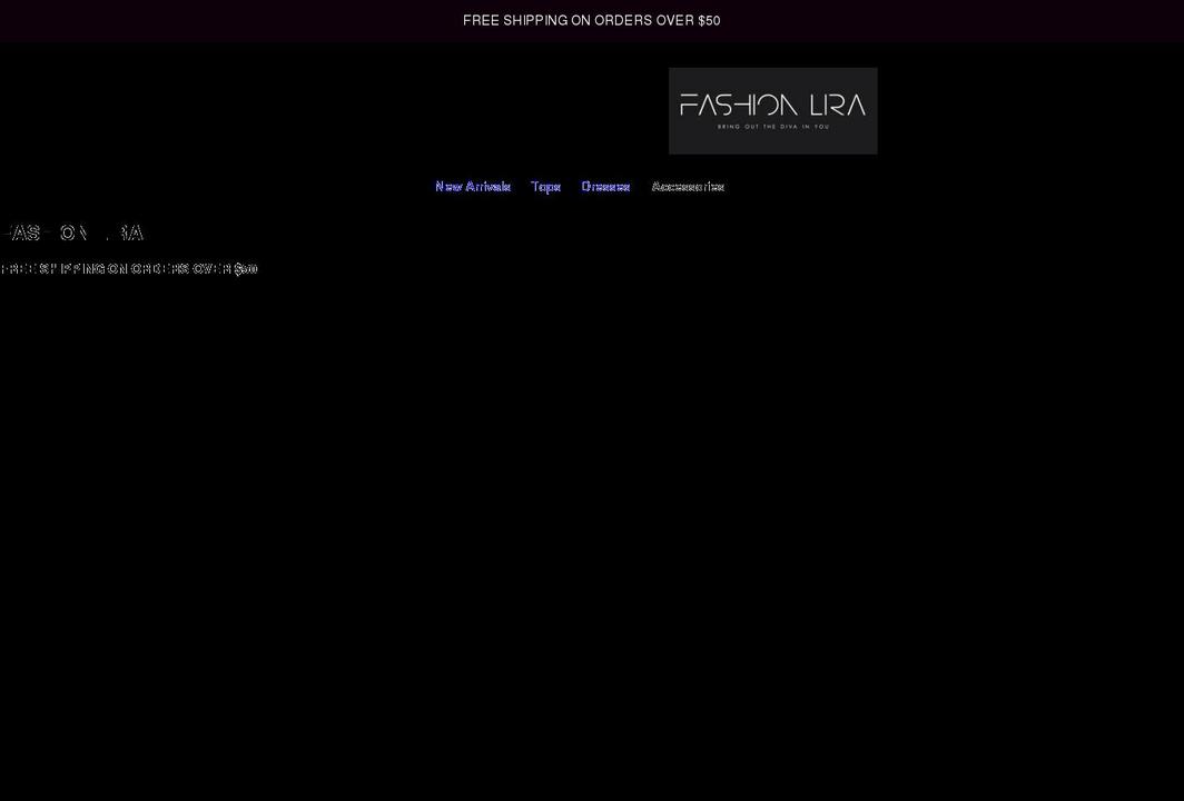 fashionlira.com shopify website screenshot
