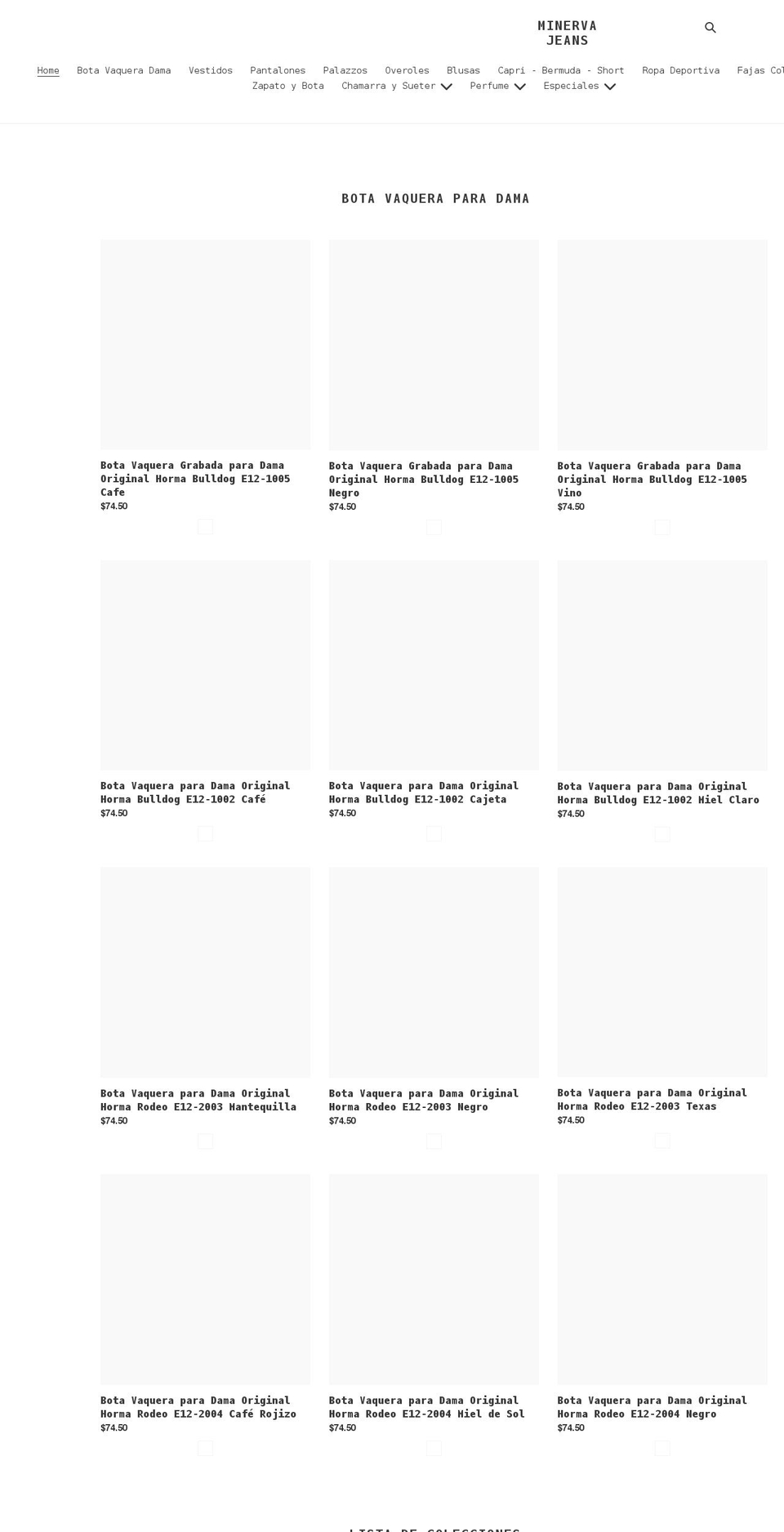 fashionminerva.com shopify website screenshot
