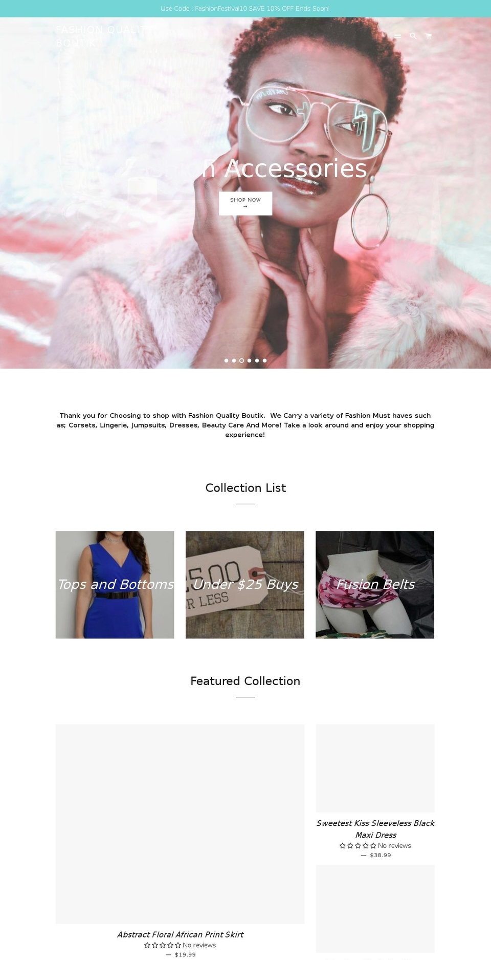 fashionqualityboutik.com — Shopify storefront screenshot