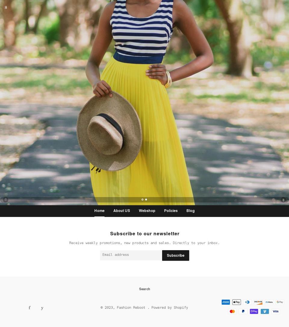 fashionreboot.store shopify website screenshot