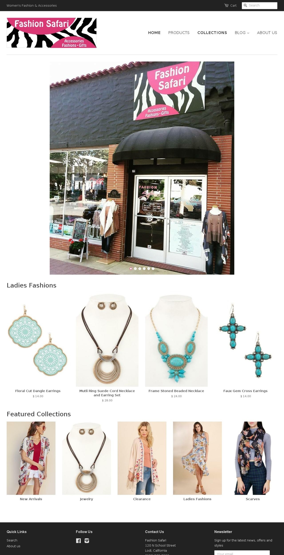 fashionsafarilodi.com — Shopify storefront screenshot