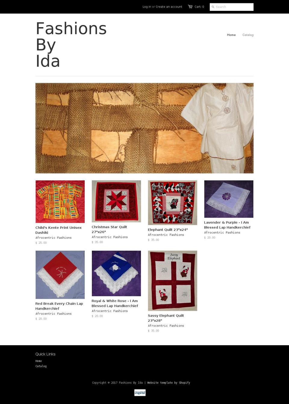 fashionsbyida.com shopify website screenshot
