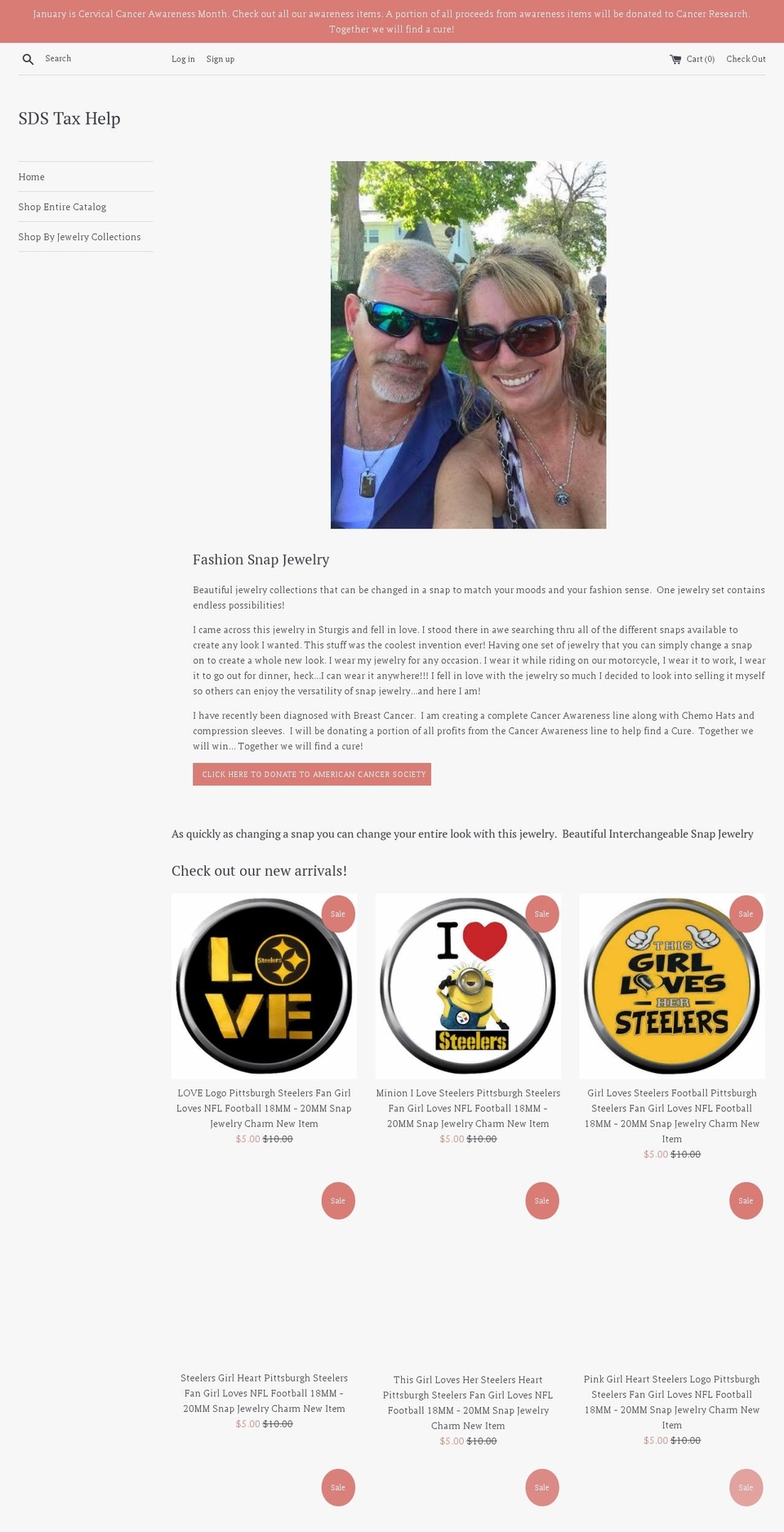 fashionsnapjewelry.com — Shopify storefront screenshot