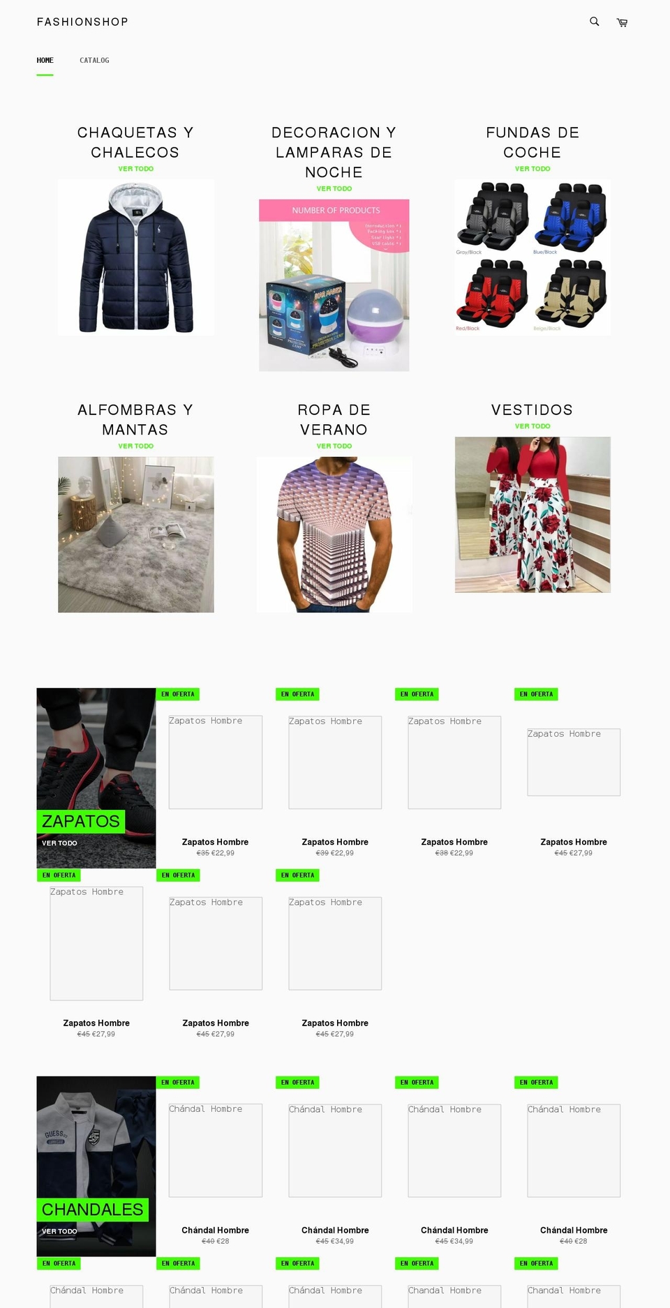 fashionsotre.com shopify website screenshot