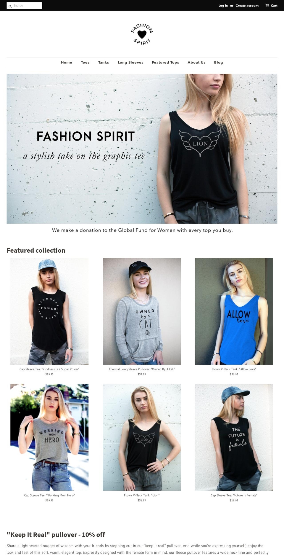 fashionspirit.com — Shopify storefront screenshot