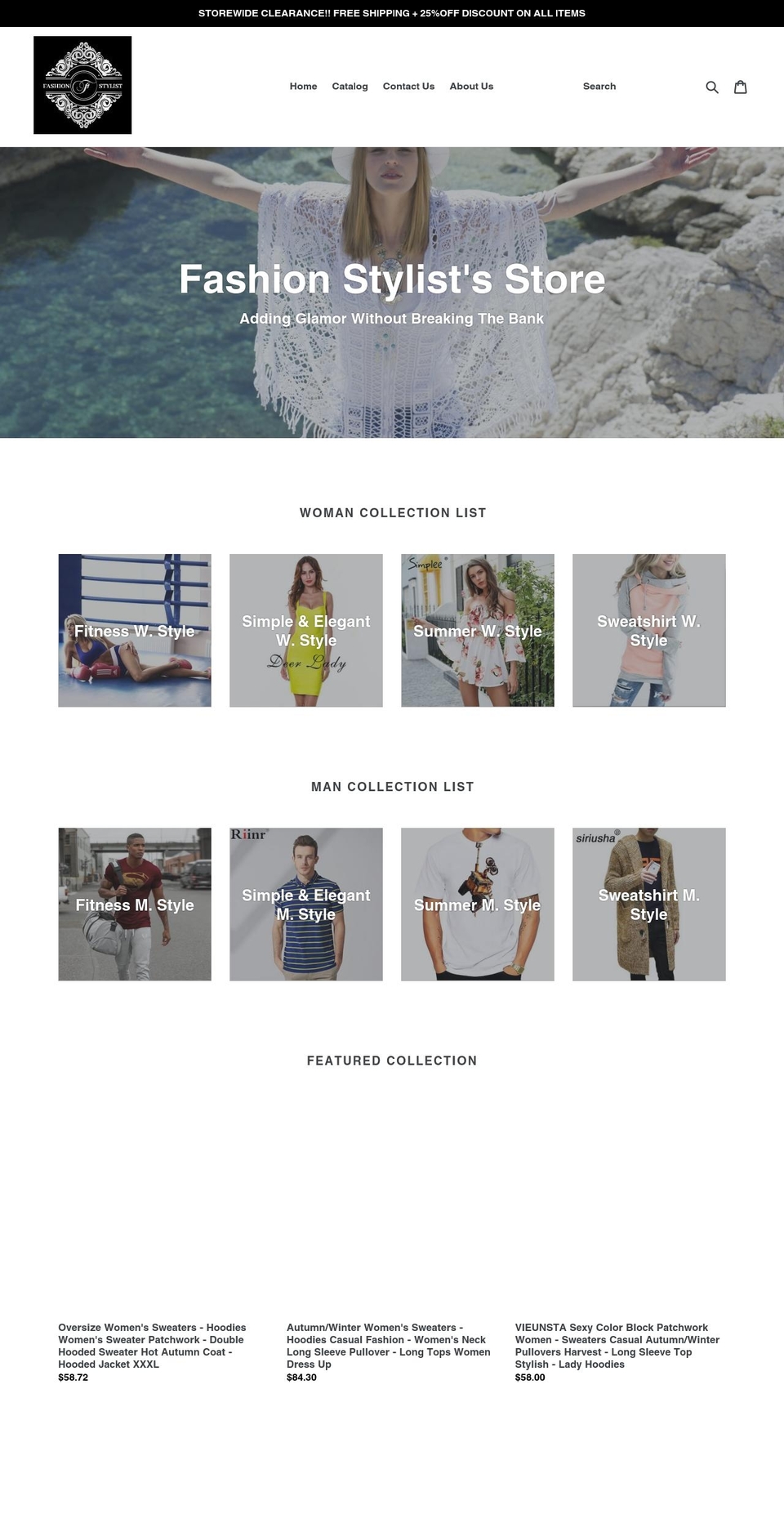 fashionstylist.org shopify website screenshot