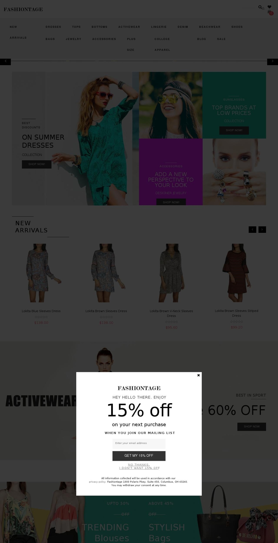 journey-casual Shopify theme site example fashiontage.com