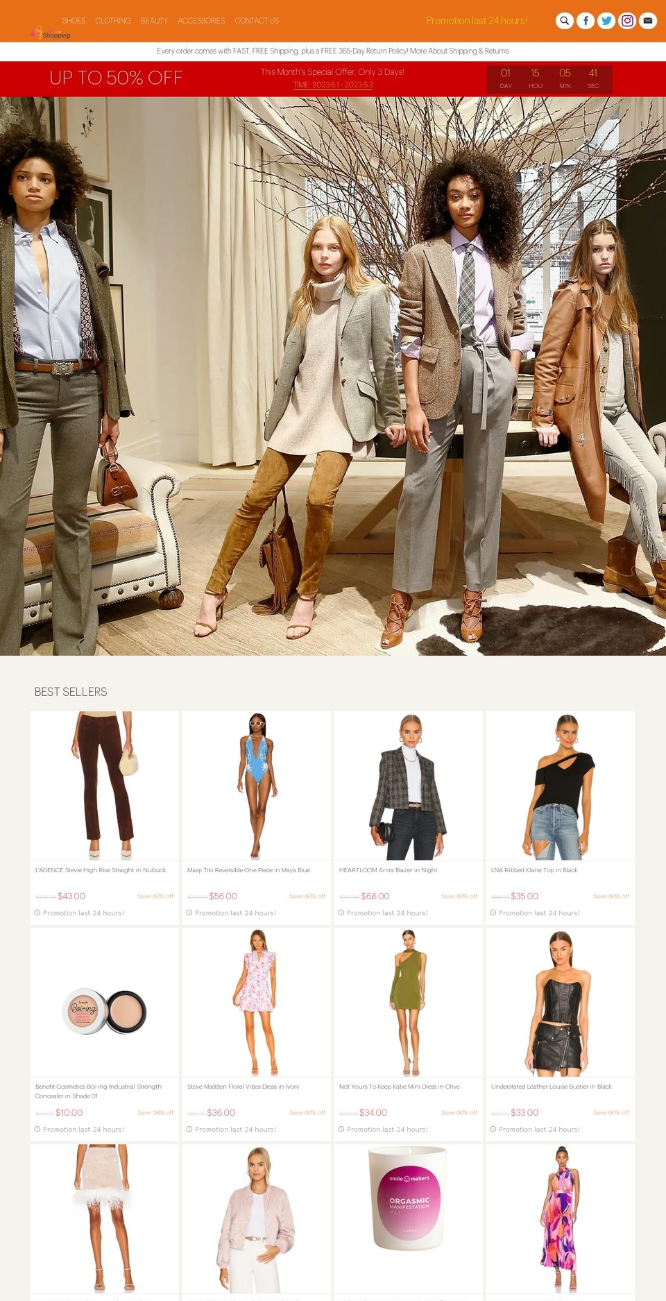 fashiontrends.store shopify website screenshot