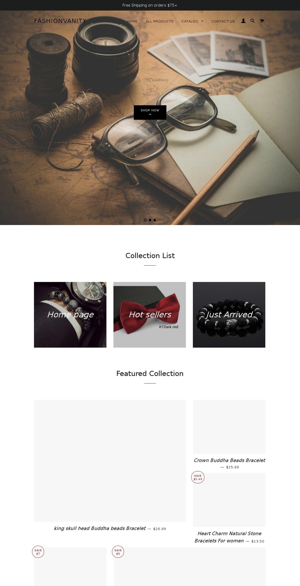 fashionvanitystreet.com shopify website screenshot