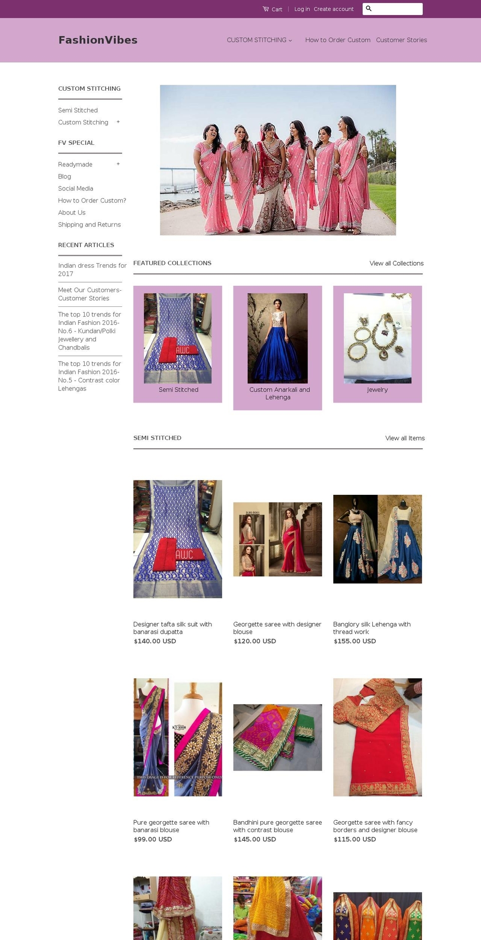 fashionvibes.net shopify website screenshot